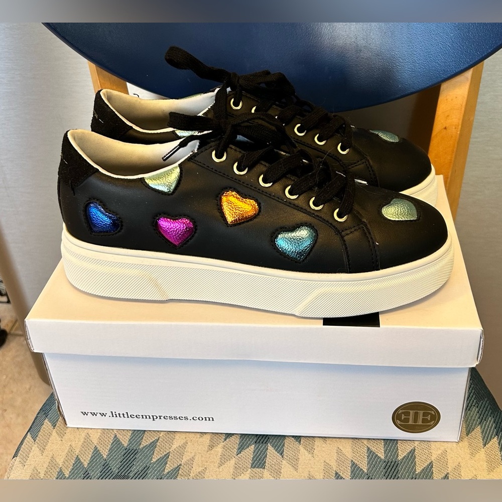 💙🩷 Little Empresses Hand Made Sneakers 🧡💚